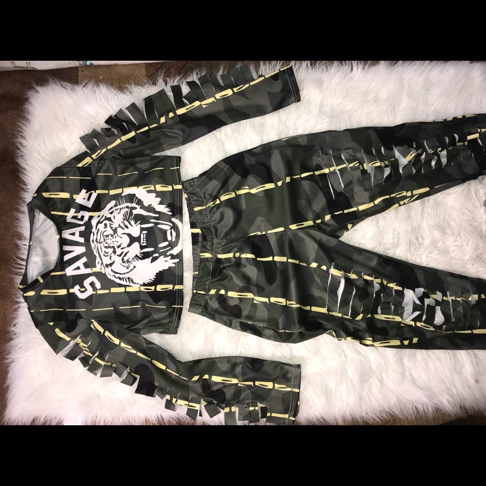 2pc camouflage outfit